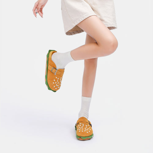 Burger Slippers: Burger-Themed Cork-Soled Mules For Everyday Wear ...